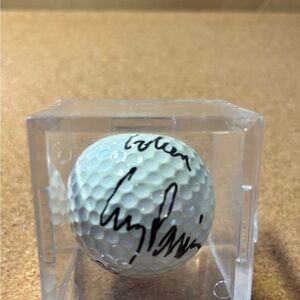 Corey Pavin Autographed Golf Ball Display Case